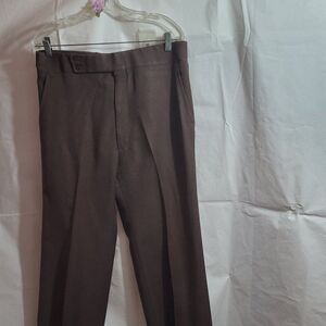 Haggar, Expand-O-Matic, Some Wear, Wool, Brown Pants, Size 36x31